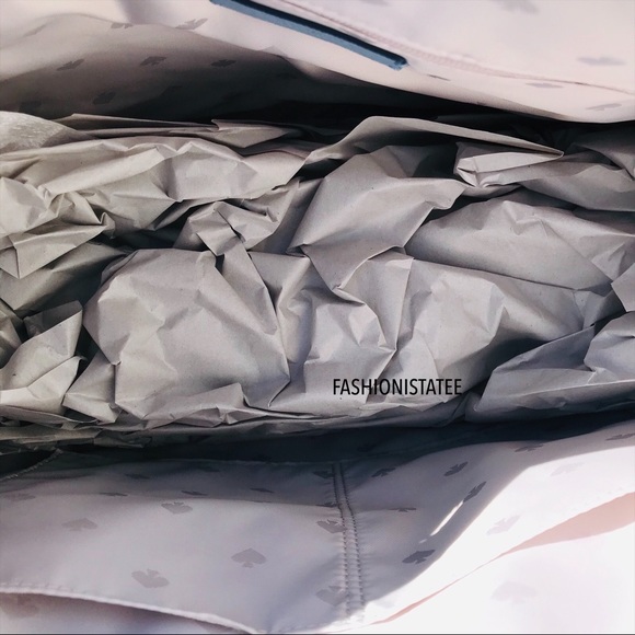 New Kate Spade Large Blue Pocket Tote Bag dawn - Picture 6 of 8